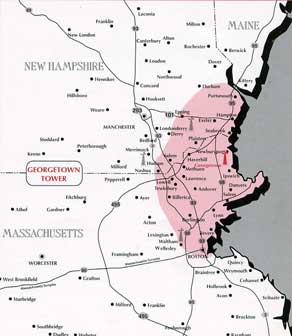 Georgetown, Ma Coverage Map